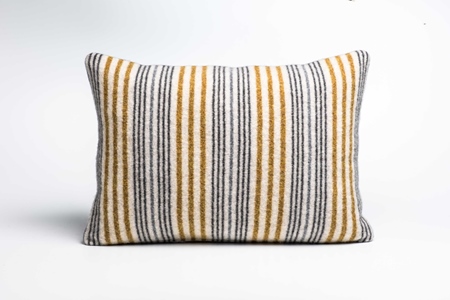 Picture of Large Cushion Mead/Coal Mixed Stripe