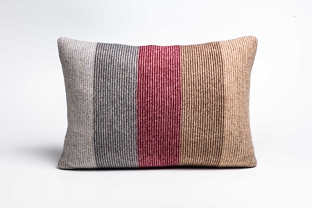 Picture of Large Cushion Claret/Denim Deck