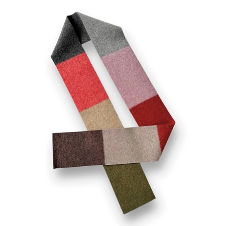 Picture of Colourblock Skinny Scarf Sage Tobasco Blossom